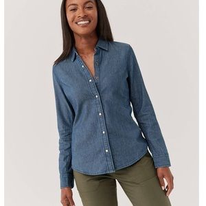 100% organic cotton chambray shirt